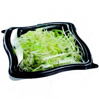 assiette salade noire avec couvercle