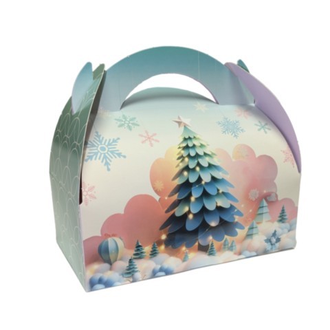 Boîte poignée hiver sapin étoilé